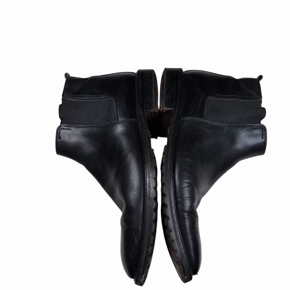 Bally Made in Italy Men's Leather Zip Chelsea‎ Ankle Boots Men's 7.5 M Black